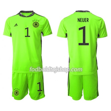 Tyskland Manuel Neuer 1 Målmands Fodboldsæt Børn II Euro 2020 S/S (+ Korte bukser)